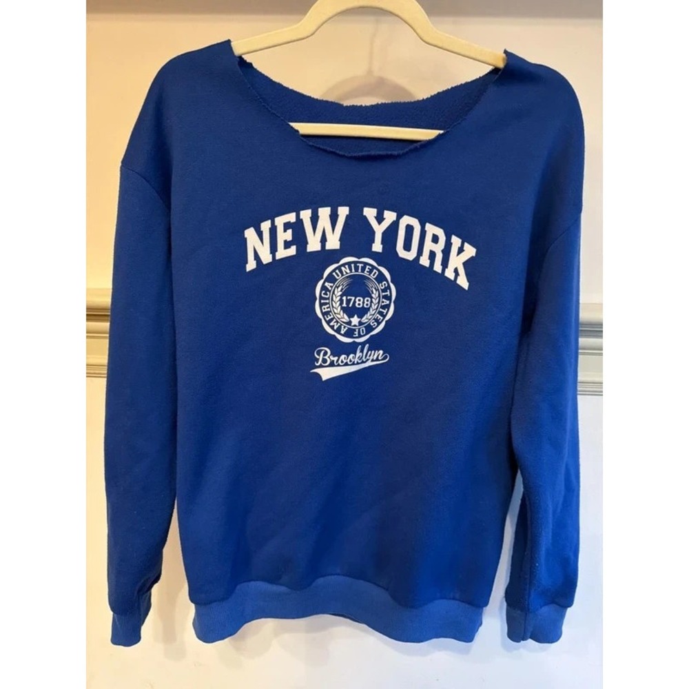 Raw Neck Sweatshirt, XL